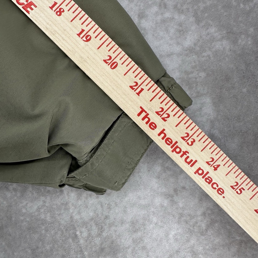 COLUMBIA OLIVE GREEN FLEECE LINED BOMBER JACKET, FULL ZIP, MEN'S M - Picture 5 of 10